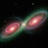 Uendelighedsgalaksen: En kosmisk kollision skaber en ny forståelse for sorte hullers oprindelse